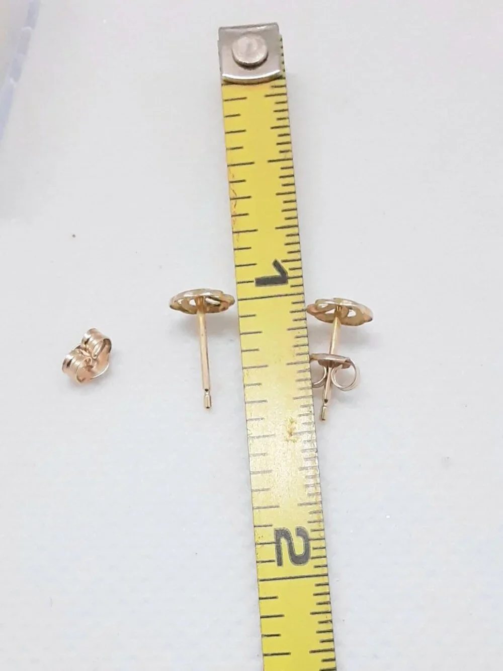 HOST PICK!!  NEW 14kt yellow gold petite post earrings - Picture 4 of 6